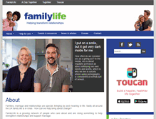 Tablet Screenshot of familylifeuk.org